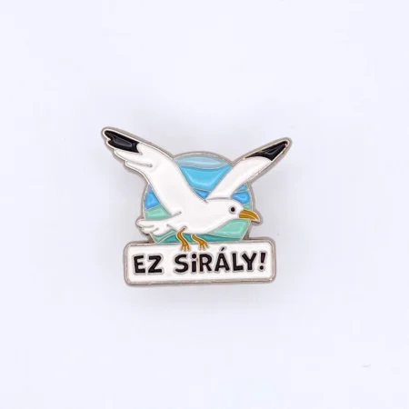 Sirályos kitűző
